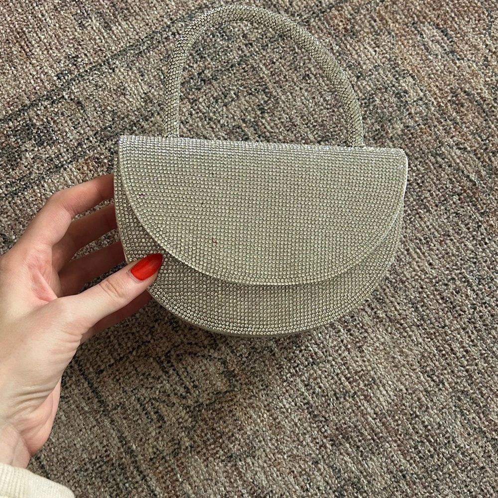 Elegant Silver Women's Handbag